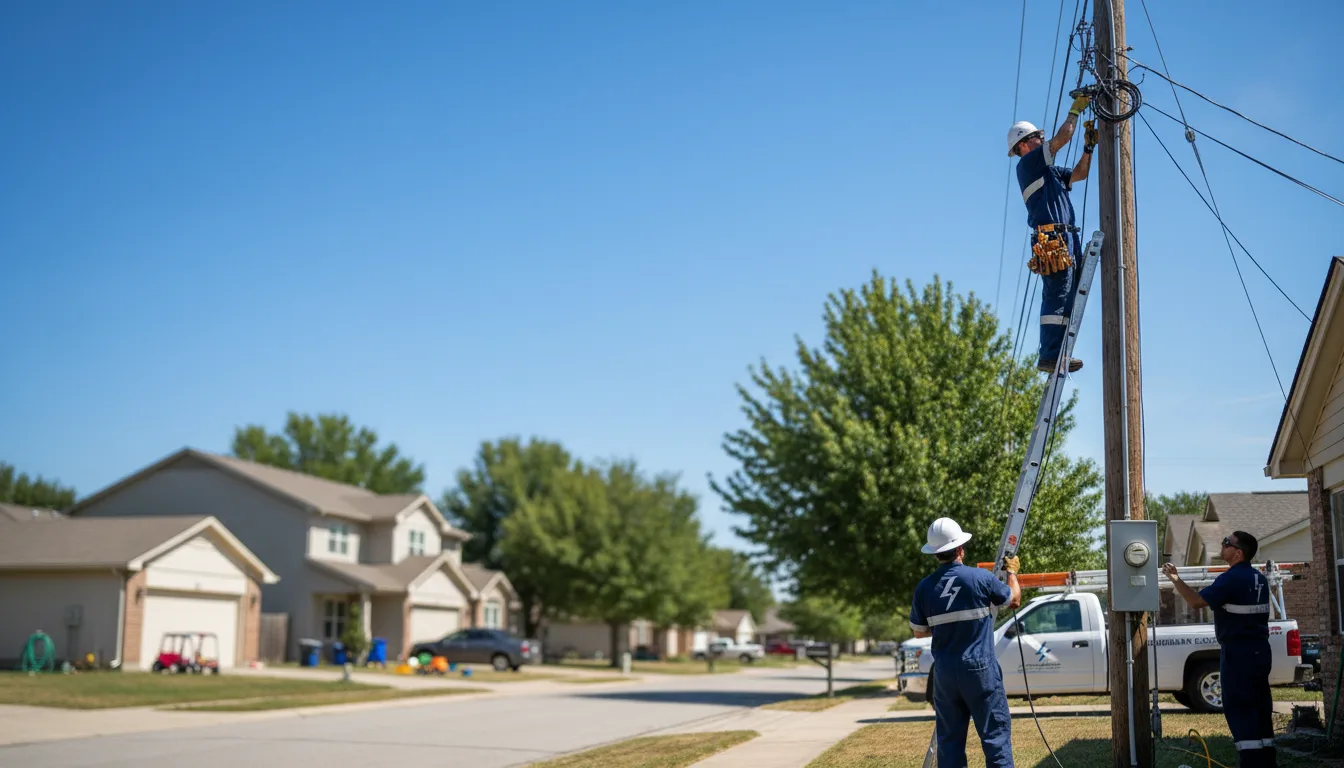 Residential electrician providing installation services in Terrytown, LA